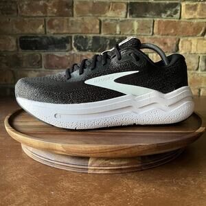 Brooks Ghost Max 2 Black White Orchid Ice Women's 11 Road Running Shoes Sneakers